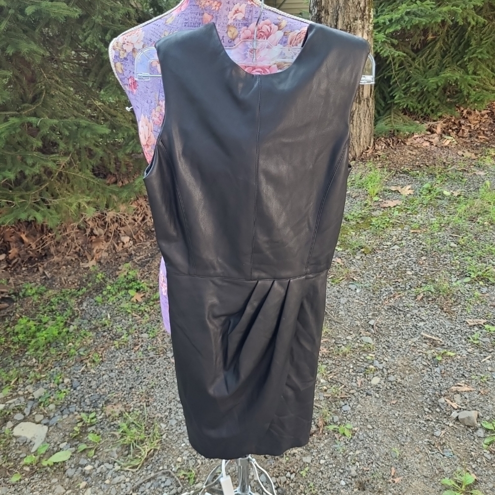 Zara Faux Leather Dress Xs